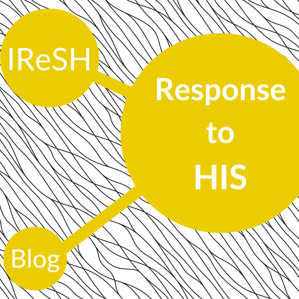 graphic reading IReSH Response to HIS Blog